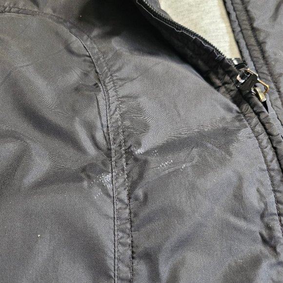 Vintage Nike Men's Black and White Full Zip Windbreaker Jacket Size XL - Picture 9 of 10